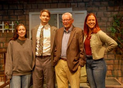 The cast of "Proof" from left to right: Jade Beauregard, Oliver Asker, Donn Tyler and Charlotte Baxter.