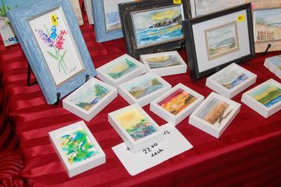 More watercolors and painted gifts.