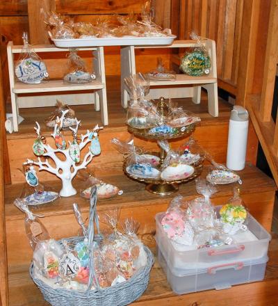 Arts filled the museum even going up the stairs. 