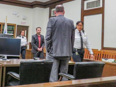 Andre Arsenault appeared in Plymouth County Superior Court for his sentencing Friday, Dec. 19. Photo by Grace Roche