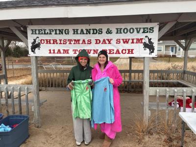 Each swimmer recieved a long-sleeve T-shirt.