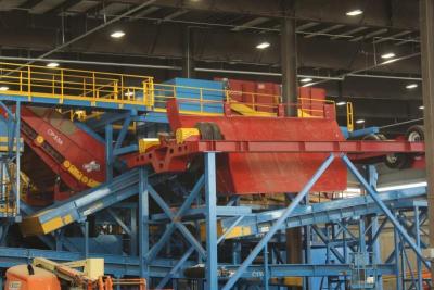 A machine processes, sorts and creates commodities from recyclable materials at the Rochester Zero Waste Solutions location. File photo