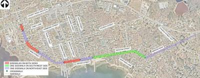 Proposed sidewalk connection plans. Source: MassDOT