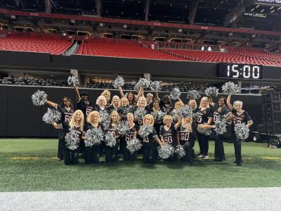 Elaine Botelho with the other cheerleaders from the 1960s and 1970s. Source: Elaine Botelho 