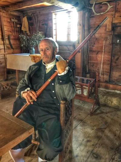 Paul Kandarian of Marion began his acting career at 54-year-old at the Marion Art Center in the play “Later Life”. This photo is of Kandarian in a period piece called, “Sacrament” who has been acting for 17 years ever since that first play. 