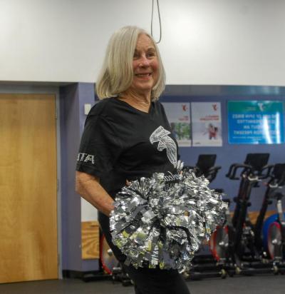 Botelho prepares to practice her routine.