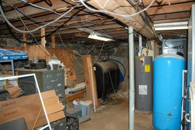 The basement is unusable.