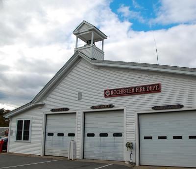 The exterior of the fire station.