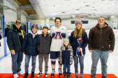 Ice hockey player Ryan Orlando and his family. 