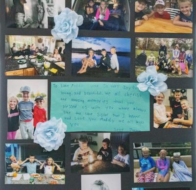 Friends and family wrote notes to Madelyn, known by many as Maddie. 