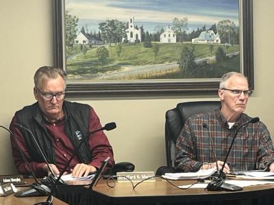 Select Board and Finance Committee members, along with the school committee, met to discuss special education funding at a Wednesday, April 22 meeting. Photo by Grace Roche