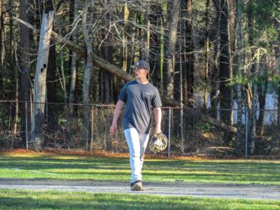 Michael Tomkiewicz looks on during a play. 
