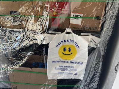 Patrons can chose the items they need from various categories, and a volunteer will bag it up for them. 