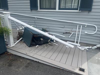 The aftermath of the accident. 