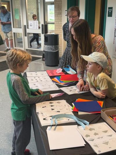 Attendees could try their hand at art projects, such as folding origami. 