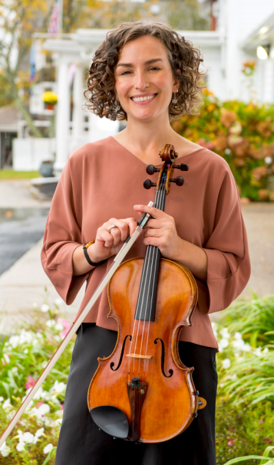 Anna Griffis plays the violin and viola in local and international ensembles. Photo source: Ariadne Daskalakis