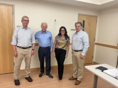 From left: Select Board members Toby Burr and John Hoagland, Town Clerk Madie-Lynn Burgeois and Select Board member Randy Parker at the Tuesday, July 21 meeting. Photo by Grace Roche
