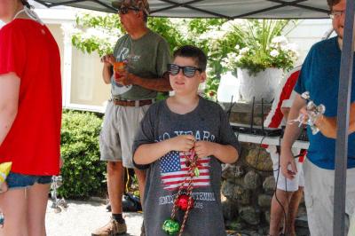 Christmas bells weren't out of the question at the patriotic celebration. 
