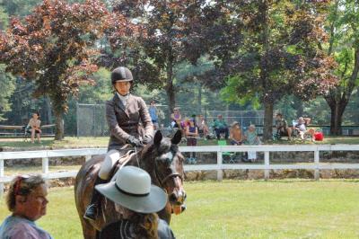 Abigail Welch rides Tribaldi during the Marion Horse Show on Sunday, July 6. Photos by Grace Roche