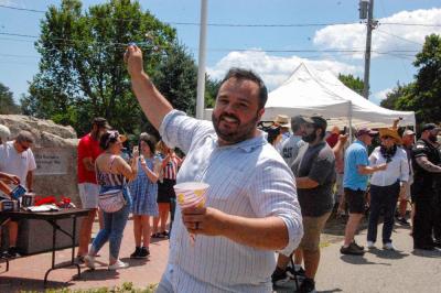 Town Administrator Cameron Durant joined the celebration. 