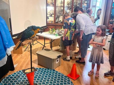 Kids and their caretakers got a closer look after the presentation. 