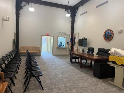The renovations revealed historic touches inside the building. 