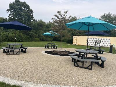 Maddie's Circle sits next to several of the complex's soccer fields. 