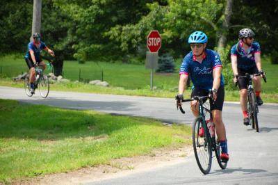 Cyclists pedaled up to 100 miles during the ride. 
