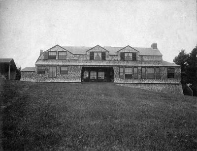 A historic photo of the Percy Browne House from 1885. Photo source: Sippican Historical Society