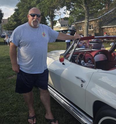 Brian Monahan with his 1966 Chevrolet Corvette.