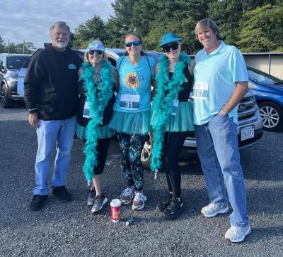 From left: Ken Eilers, Roxanne Eilers, Lisa Eilers, Cindy Trapp and Dave Trapp. “We’re all just trying to celebrate her,” Cindy said. “We love her, and we know that she is watching over us.