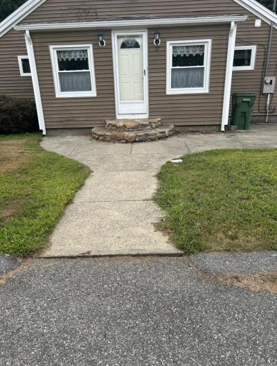 The Marion residence before the ramp was installed. 