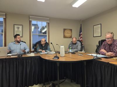 The Select Board at its meeting Monday, Oct. 19. Photo by Tanvi Kulkarni