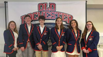 Old Rochester Regional's high school ambassadors greeted guests.