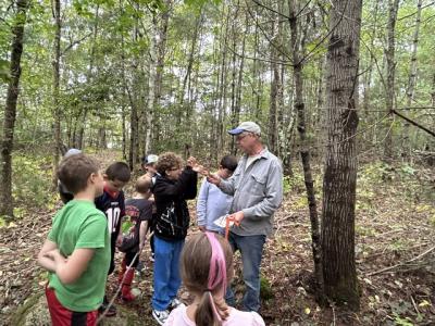 The Marion Natural History Museum went on a foresting trip with state forester James Rassman. Photos source: Marion Natural History Museum