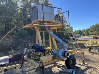 Harvesters use a similar piece of equipment to the one pictured here to pump cranberries out of the bog and into an awaiting truck. 