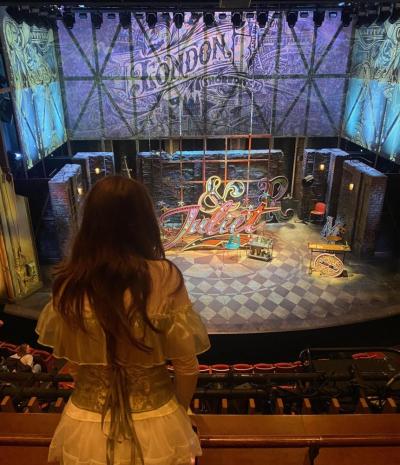 The troop watched the Broadway show "& Juliet."