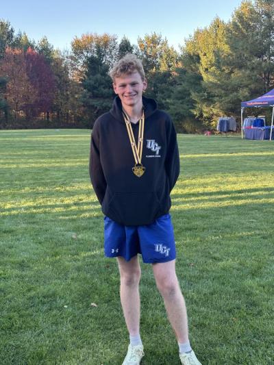 Sam Fischer earned Mayflower League All-Star honors after his Tuesday, Oct. 20 performance. Photo source: Upper Cape Tech