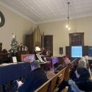 Gardzina played popular Christmas songs such as “White Christmas” and “The Little Drummer Boy.”