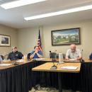 The Public Safety Building Committee meets to talk about the updates on Rochester's new fire house. From left to right: Fire Chief Scott Weigel, Facilities Director Andrew Daniel, David Sullivan, Chair Arnie Johnson and Deputy Jeff Eldridge.  The Public Safety Building Committee meets to talk about the updates on Rochester's new fire house. From left to right: Fire Chief Scott Weigel, Facilities Director Andrew Daniel, David Sullivan, Chair Arnie Johnson and Deputy Jeff Eldridge.