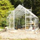 A new greenhouse stands on the property.