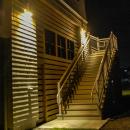 The staircases remain well lit with no excess light blinding boaters or residents. 