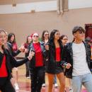 The senior class dances to the Teen Beach Movie.