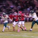 Cameron Pepin breaks from the defense.