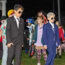 Joe Biden and his body gaurd strut their stuff.