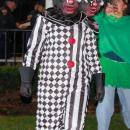 This two-headed clown placed third in the scariest costume category.
