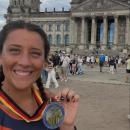 September 21, 2025 after Pease finished the Berlin Marathon.