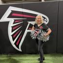 Elaine Botelho on the Falcons' field Dec. 7. Source: Elaine Botelho
