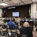 Members of the public and town governments gathered at Old Colony to listen to possible solutions. 