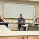 From left: Selectmen John Hoagland, Randy Parker and Norman Hills at the Dec. 16 meeting. 